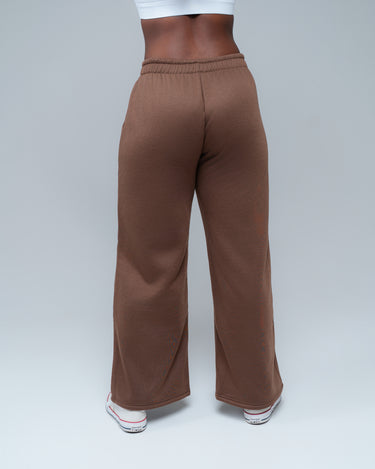 Soft-Flow Wide Joggers (Café)