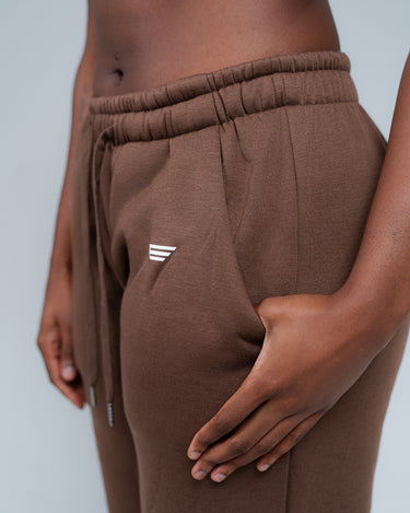 Soft-Flow Wide Joggers (Café)