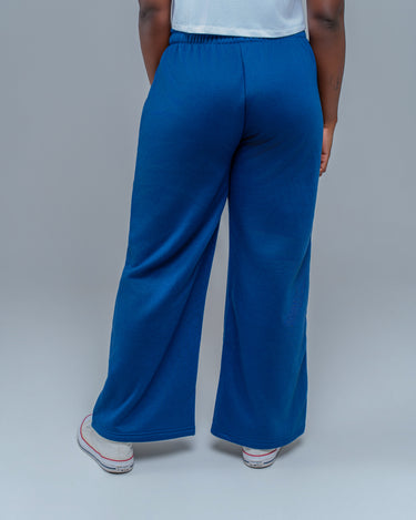 Soft-Flow Wide Joggers (Azul Escuro)