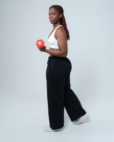 Soft-Flow Wide Joggers (Preto)